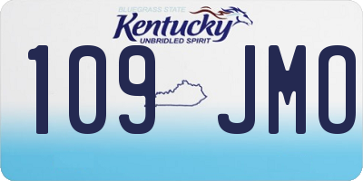KY license plate 109JMO