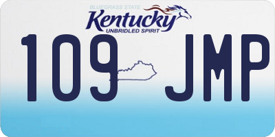 KY license plate 109JMP