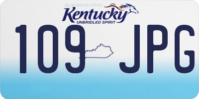KY license plate 109JPG