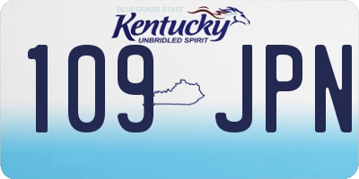 KY license plate 109JPN