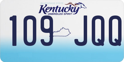 KY license plate 109JQQ