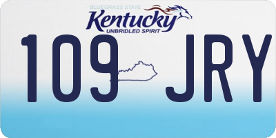 KY license plate 109JRY
