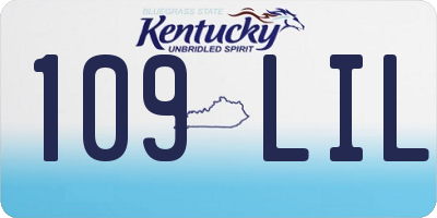 KY license plate 109LIL