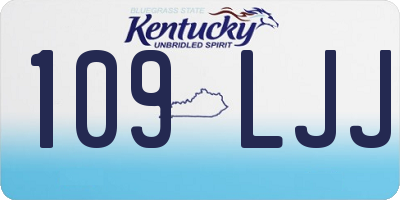 KY license plate 109LJJ