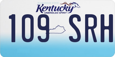 KY license plate 109SRH