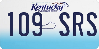 KY license plate 109SRS