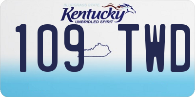 KY license plate 109TWD