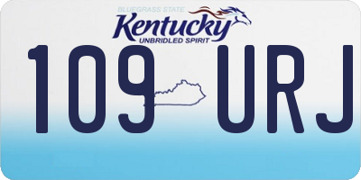 KY license plate 109URJ