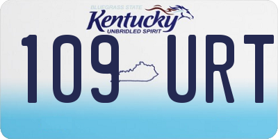 KY license plate 109URT