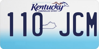 KY license plate 110JCM