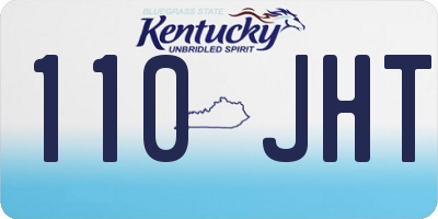 KY license plate 110JHT