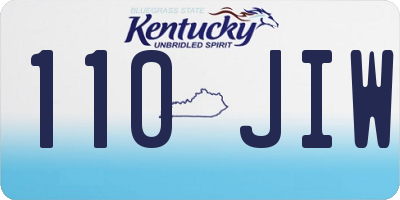 KY license plate 110JIW