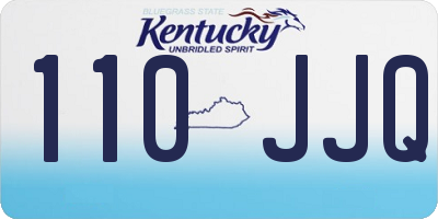 KY license plate 110JJQ