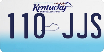 KY license plate 110JJS