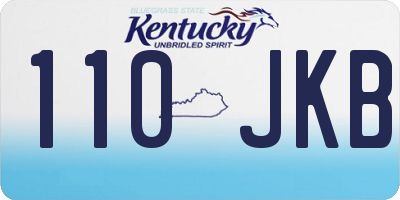 KY license plate 110JKB