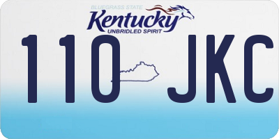 KY license plate 110JKC