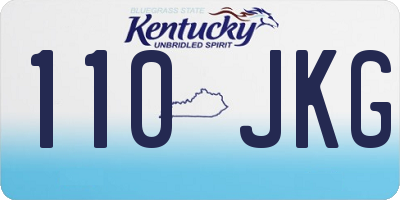 KY license plate 110JKG