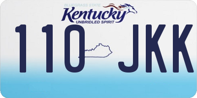 KY license plate 110JKK