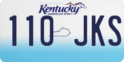 KY license plate 110JKS