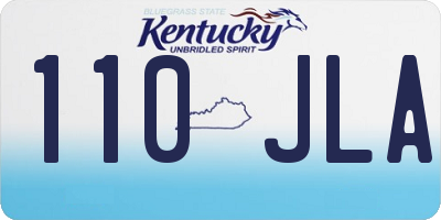 KY license plate 110JLA