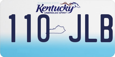 KY license plate 110JLB