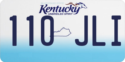KY license plate 110JLI