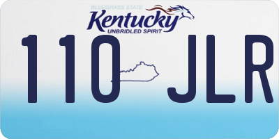 KY license plate 110JLR