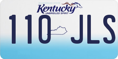 KY license plate 110JLS