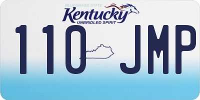 KY license plate 110JMP