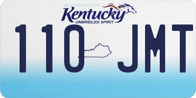 KY license plate 110JMT
