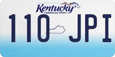 KY license plate 110JPI