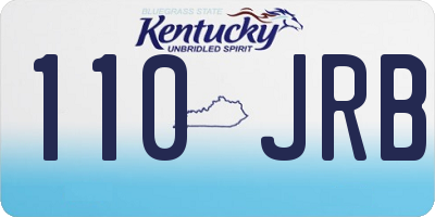 KY license plate 110JRB