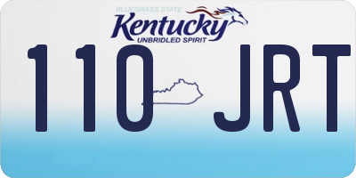 KY license plate 110JRT