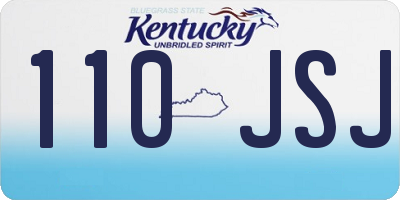 KY license plate 110JSJ