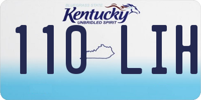 KY license plate 110LIH