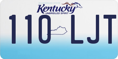 KY license plate 110LJT