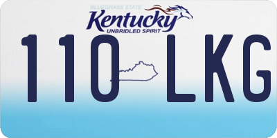 KY license plate 110LKG