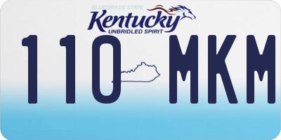 KY license plate 110MKM