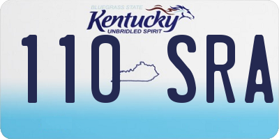KY license plate 110SRA