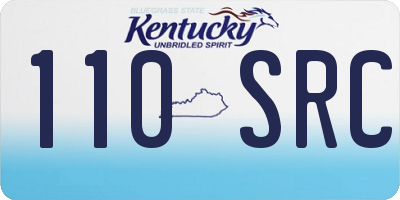 KY license plate 110SRC