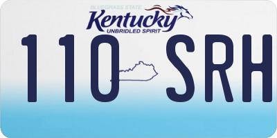 KY license plate 110SRH