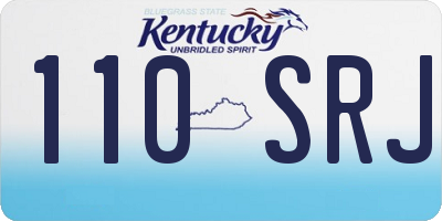 KY license plate 110SRJ