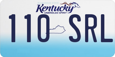 KY license plate 110SRL