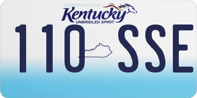 KY license plate 110SSE