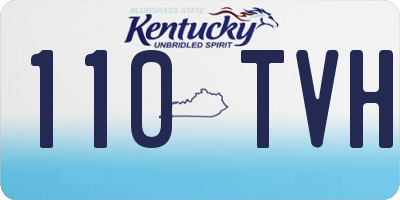 KY license plate 110TVH