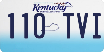 KY license plate 110TVI
