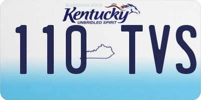 KY license plate 110TVS