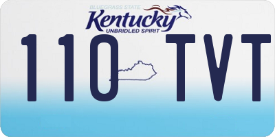 KY license plate 110TVT