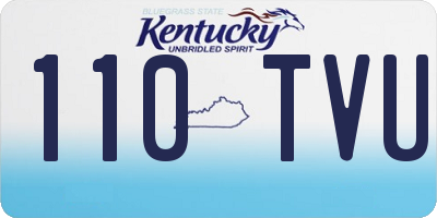 KY license plate 110TVU