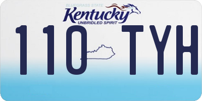 KY license plate 110TYH